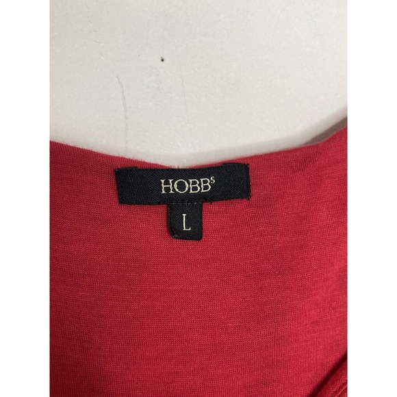 Hobbs London Women’s Coral Silk Blend Soft Sleeveless Pleated Dress Sz L - Picture 3 of 7